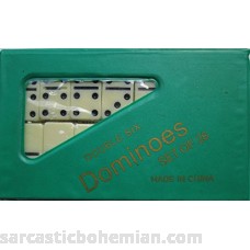 Miniature Dominoes Set Green Set of 2 B00M11PMYA